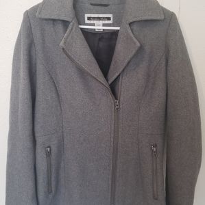 Kristen Blake womens grey wool coat.